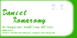 daniel komaromy business card